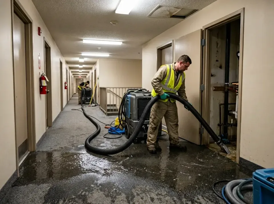 multi-unit-apartment-hallway-f-005 — frequently asked questions, Emergency Burst Pipe Water Extraction & Removal in Doffing,…